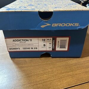 Brooks Addiction 11 Shoes Womens Size 12 Gray Silver Blue Running 120140 1B 318